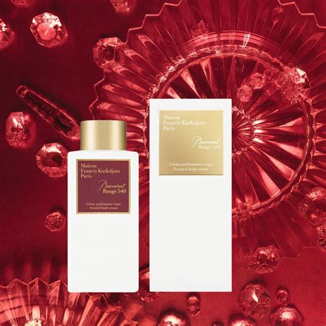 baccarat rouge 540 scented body cream